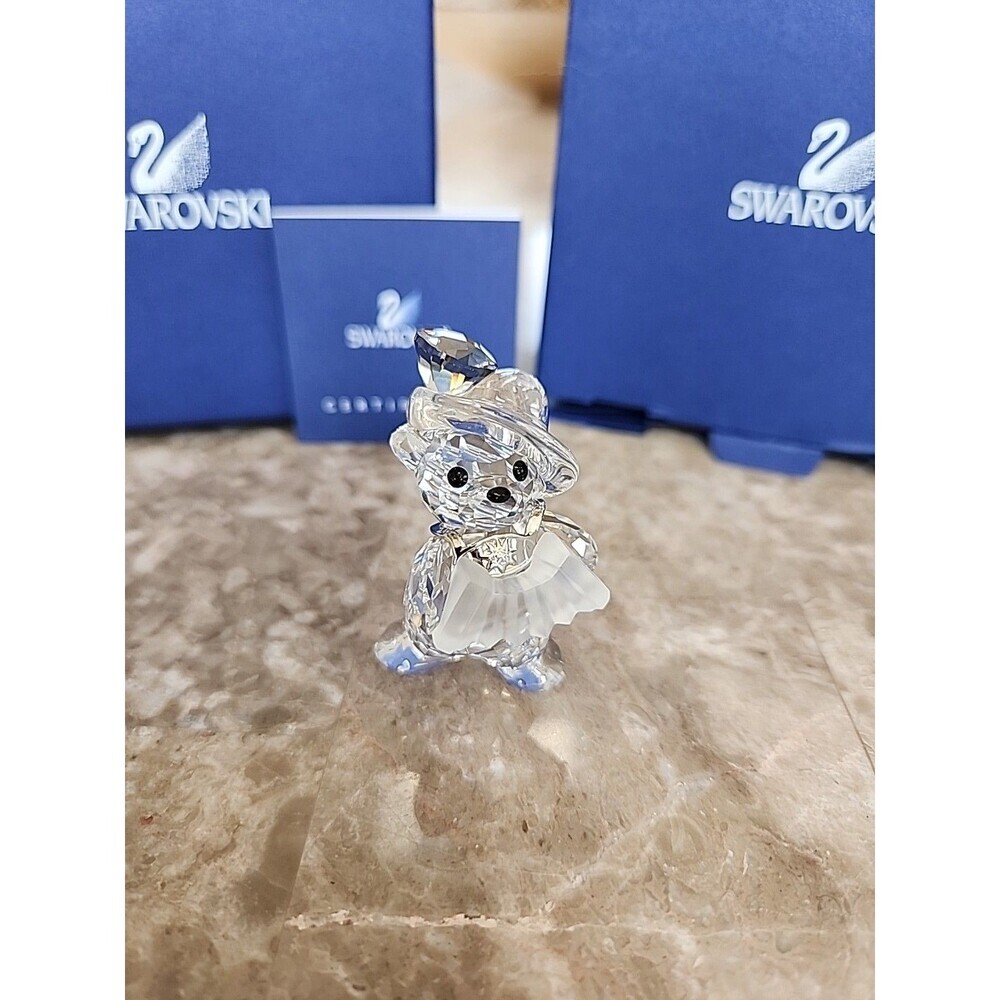 Swarovski Bear Crystal Playing Accordian, 0884452